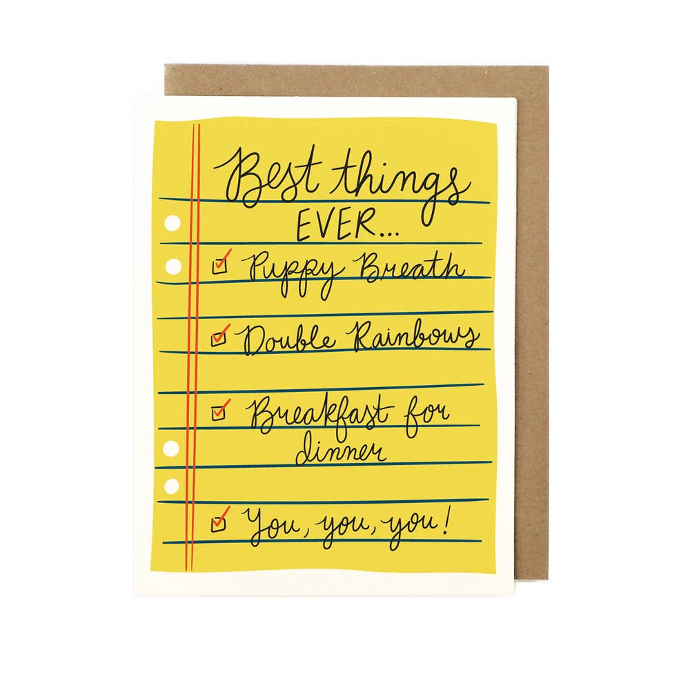 Best Things Card